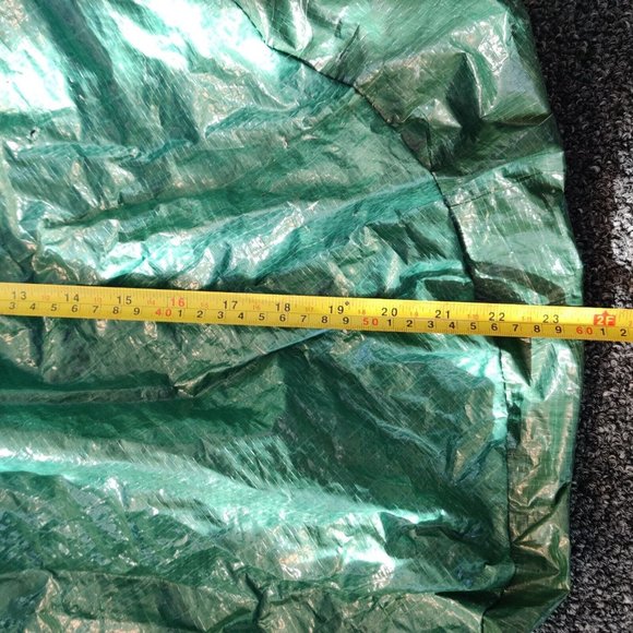 Green Christmas Tree Vinyl Tarp-like Storage Bag With Handles 54x22x22" - Picture 5 of 7